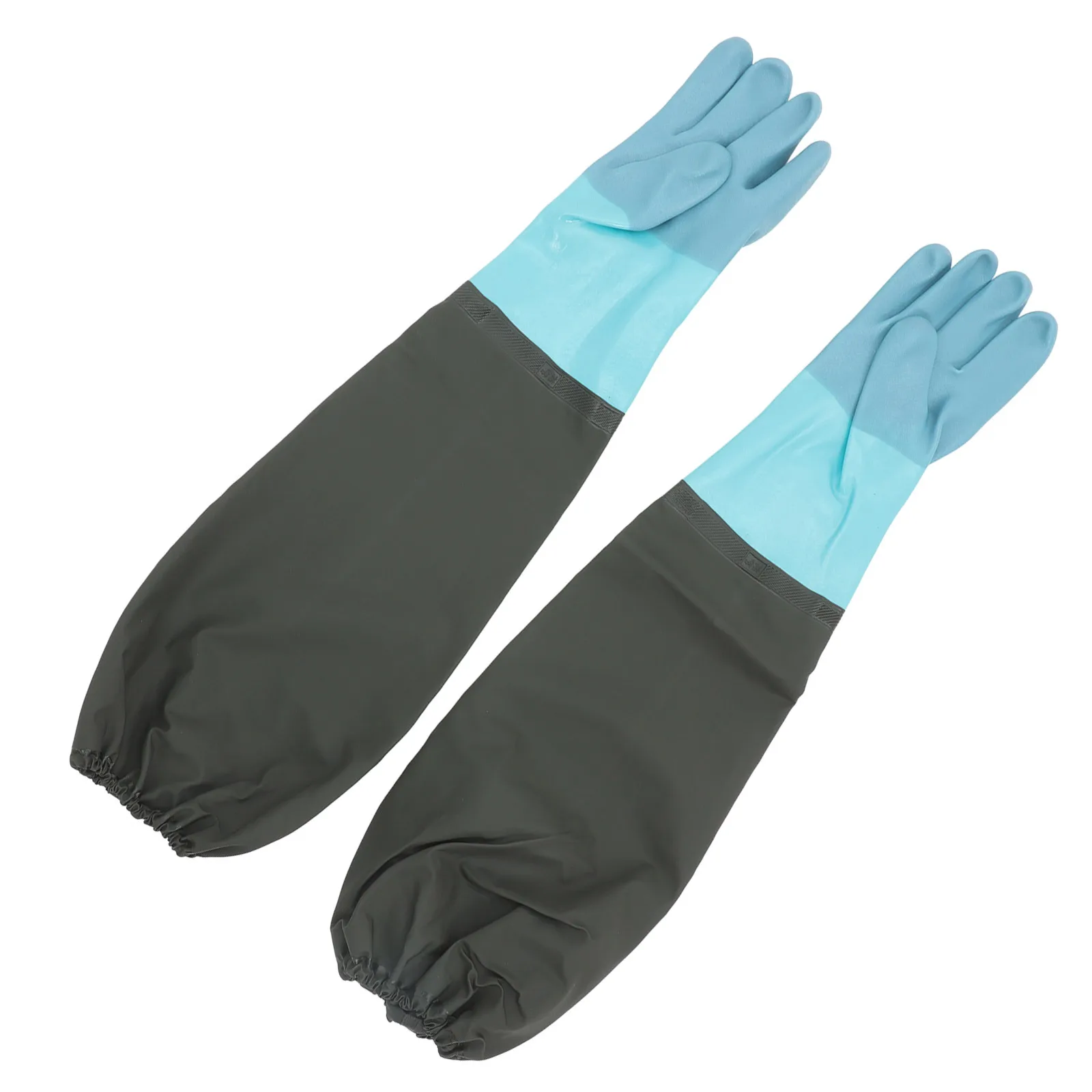 

1Pair Waterproof Long Rubber Gloves Elbow Length for Work Gardening Cleaning Heavy Duty Dish Wash Elbow Length Gloves