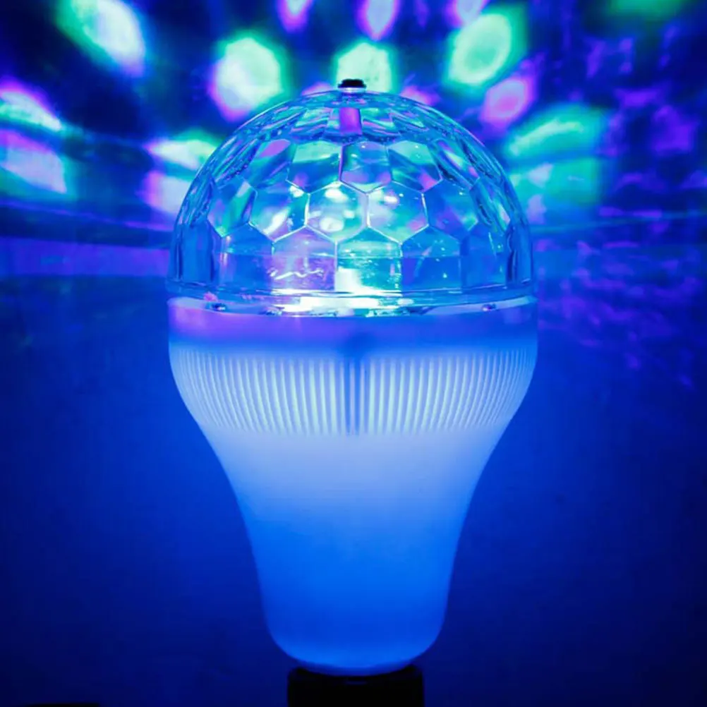 Rgb المرحلة ضوء لمبة الدورية ديسكو كشاف إضاءة للحفلات Led المحيطة مصباح ل Ktv المنزل الرقص إضاءة الحفلات تأثيرات ديكور