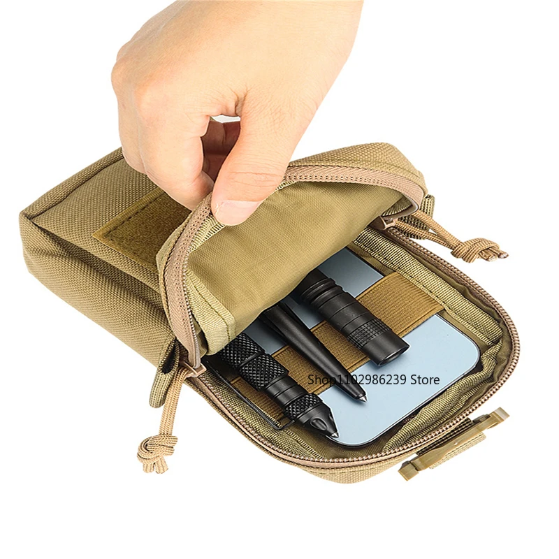 Bolsa táctica MOLLE ripstop – Organizador EDC modular pequeño