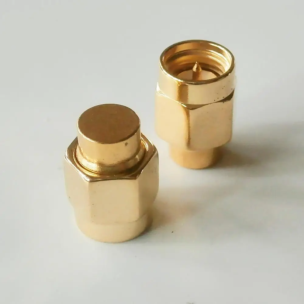 

10X Pcs RF Connector SMA Male Coaxial Termination Dummy Load 0.5W 0.5watt 1/2 W DC- 3.0GHz 50 ohm Gold Plated Brass RF Adapter