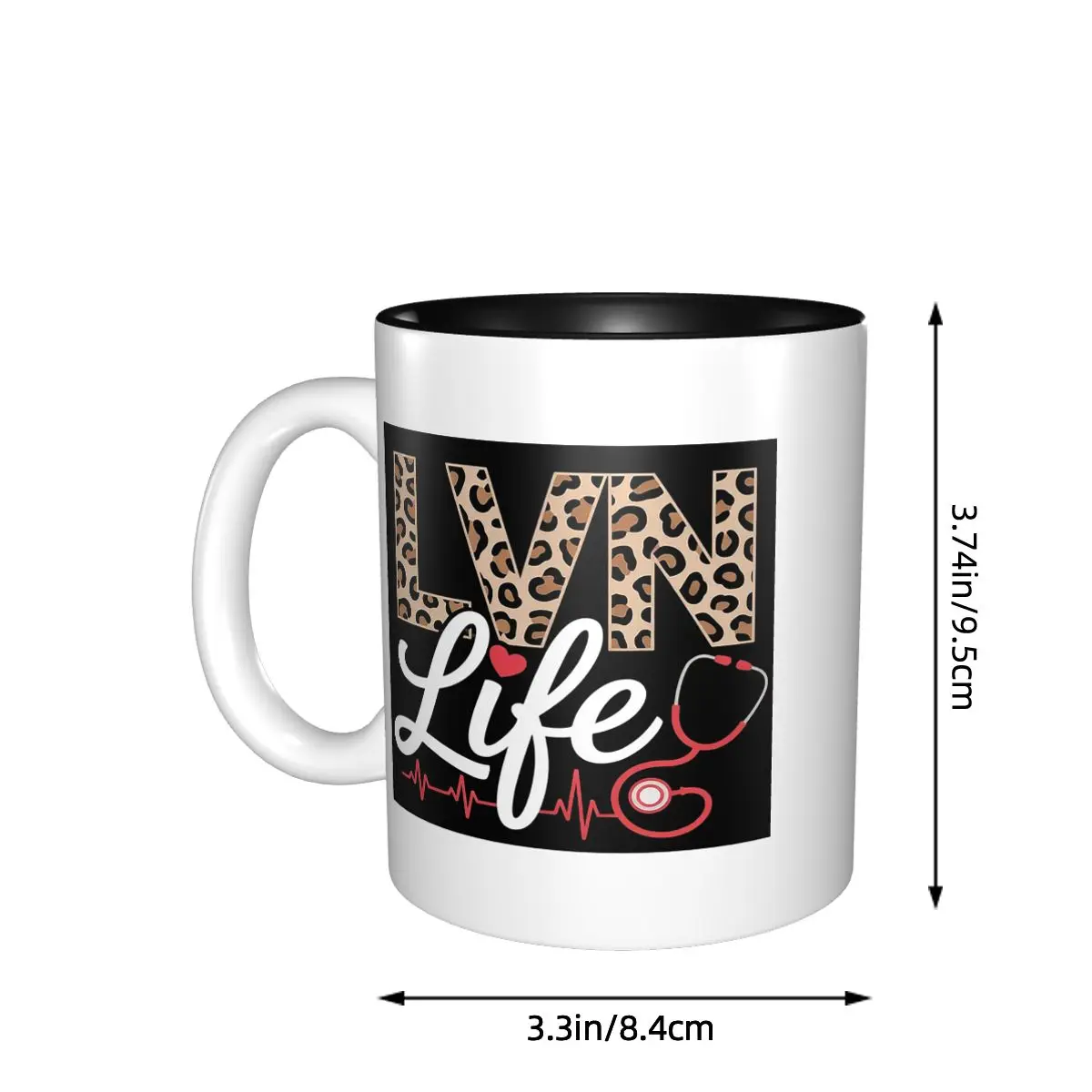 LVN Life Licensed Vocational Nurse LVN Nursing LVN Nurse Mug Ceramic Coffee Cups Tea Mugs Milk Cup Drinkware Gifts for Woman Man