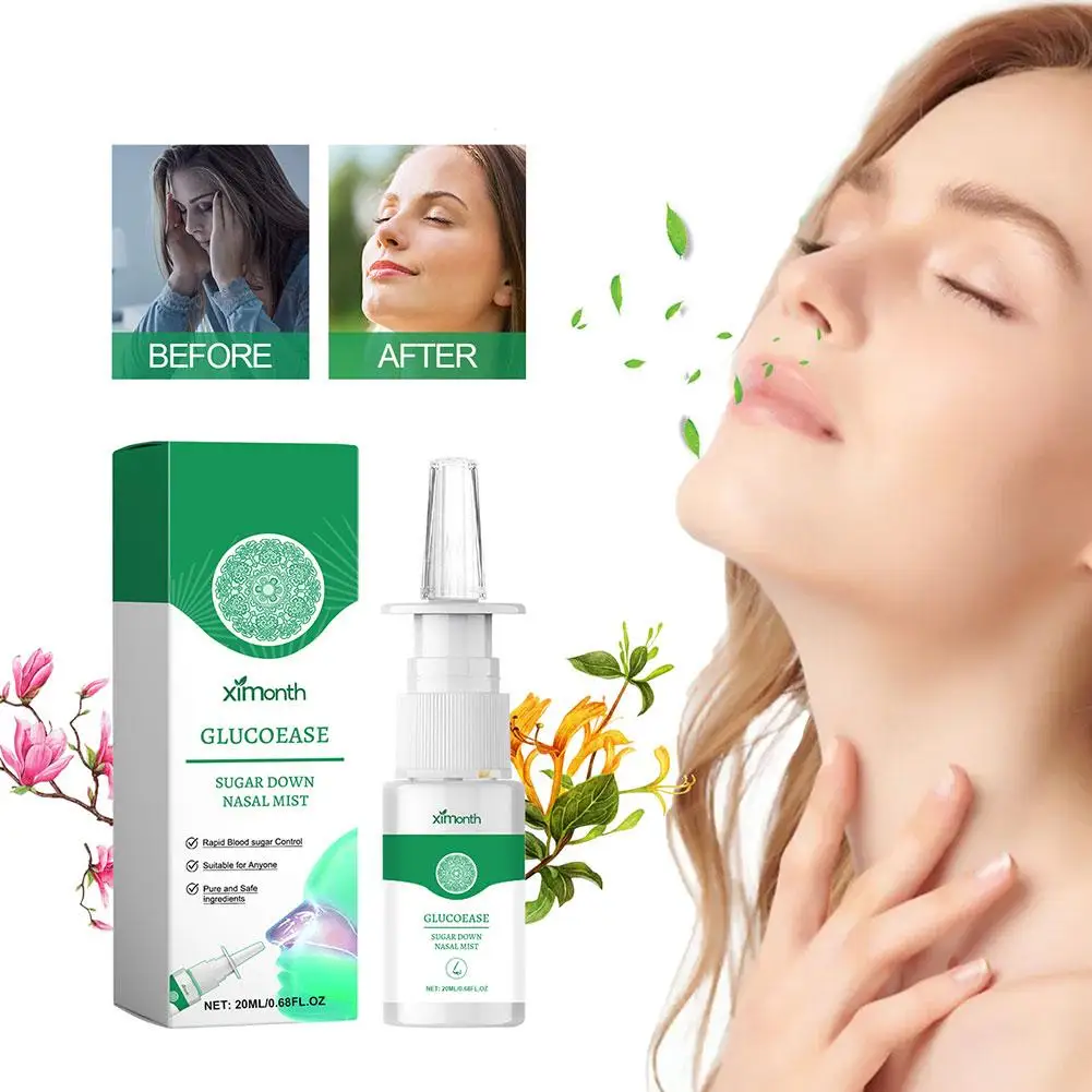 Espray Nasal para aliviar la Diabetes hipoglicémica, espray Oral para el cuidado, reparación, limpieza Nasal, S6L7, 20ml