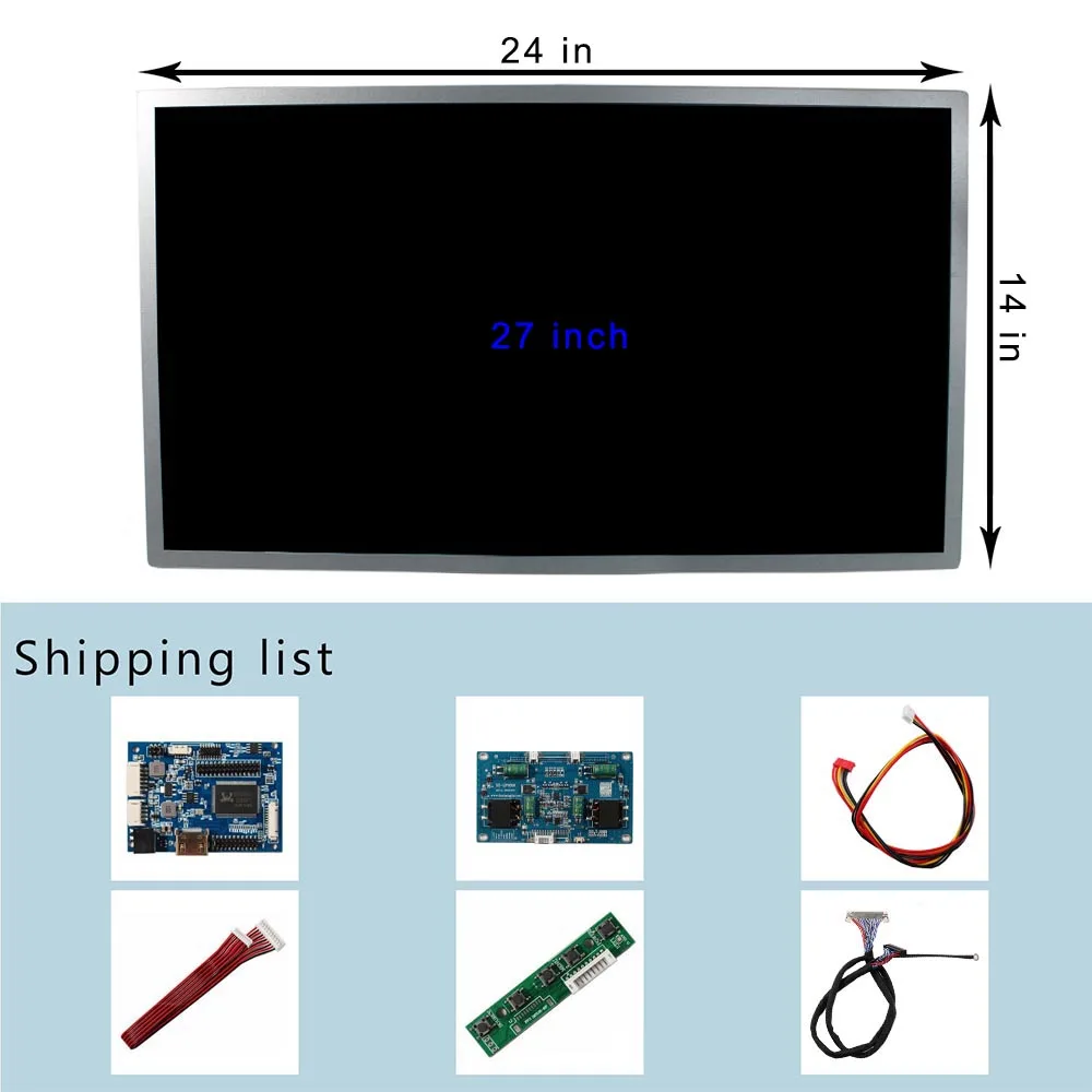 Imagem -02 - Tela Industrial com hd mi Vga Driver Board 1920x1080 Tft Lcd 1500nit 27