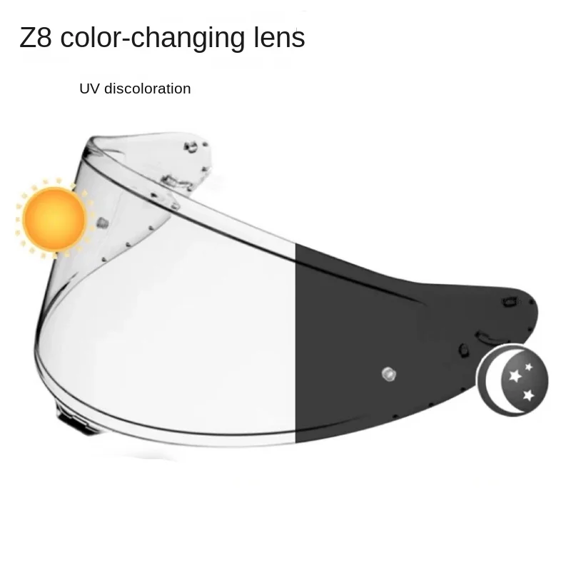 

Original Electroplated Color Changing Lenses for SHOEI Z8 NEOTEC GTAIR Motorcycle Helmets Anti UV and Anti Fog Moto Goggles