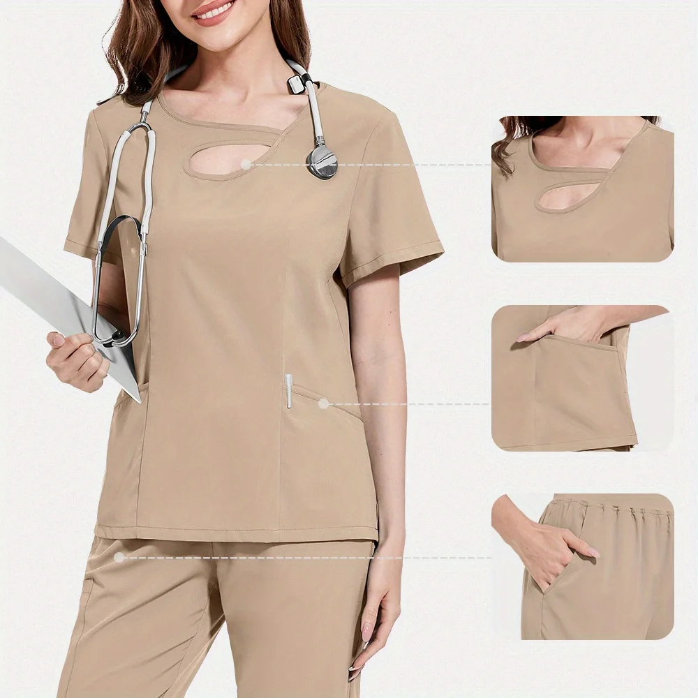 

Summer Work Uniform Set Salon and Laboratory Postpartum Center Staff Doctors Nurses Nursing Staff Work Uniforms