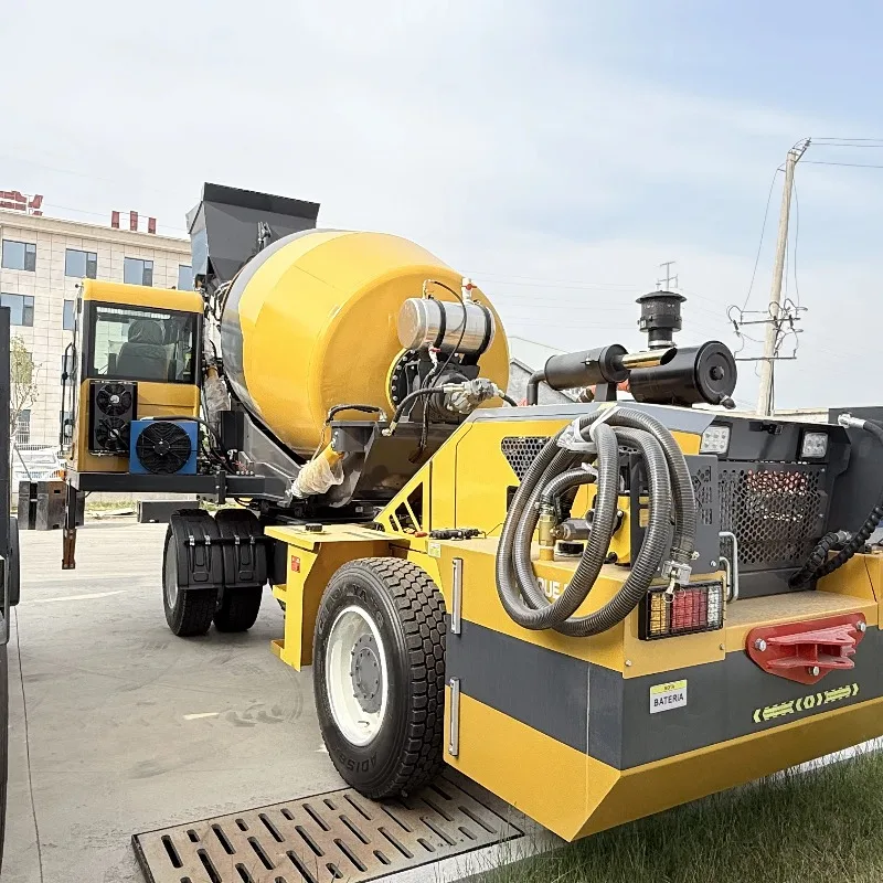 Self Loading Concrete Mixer Truck 4 CBM High Efficiency All-in-One Concrete Batching Truck for Construction Projects