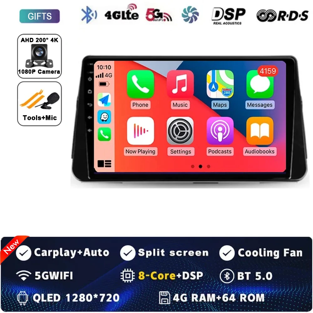 Android 15 Carplay Auto Voor NISSAN MICRA KICKS 2017 2018 2019 Autoradio Multimedia Video Player Navigatie GPS Geen 2Din 2 Din 4G