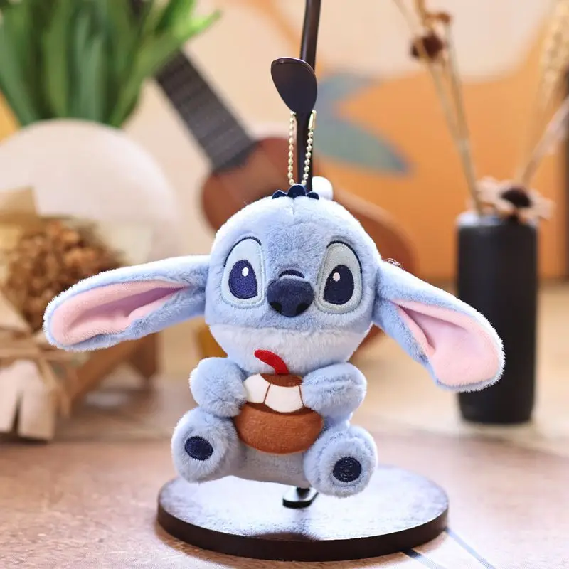 Kawaii Accessoires Stitch Knuffel Lilo & Stitch Sleutelhanger Sleutelhanger Pop Eet Something Before Sleep Serie Rugzak Hanger Meisje
