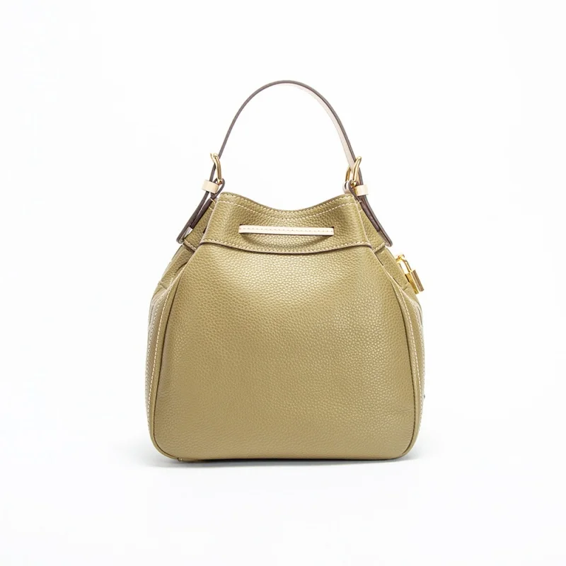 CH Classic Retro Women's New Style Drawstring Design Versatile Leisure Letter Design Women's New Style Shoulder Bag Bolsos Mujer