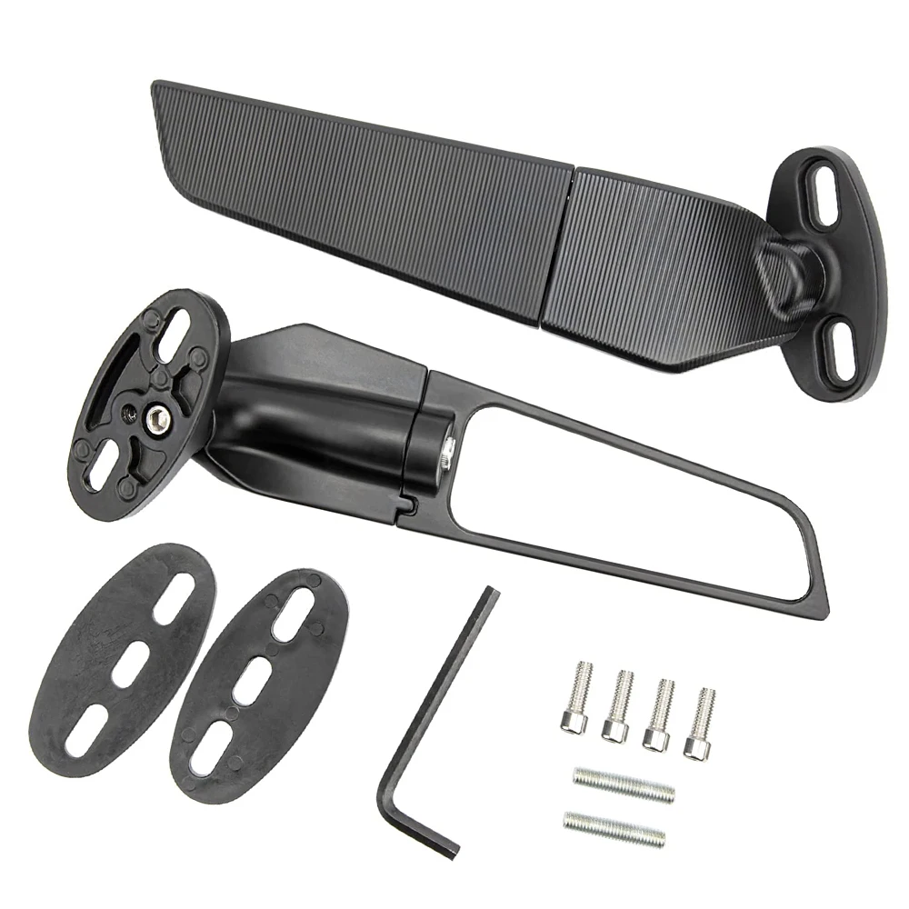 Motorcycle Side Mirrors for Kawasaki ZX6R Winglets Wind Wing