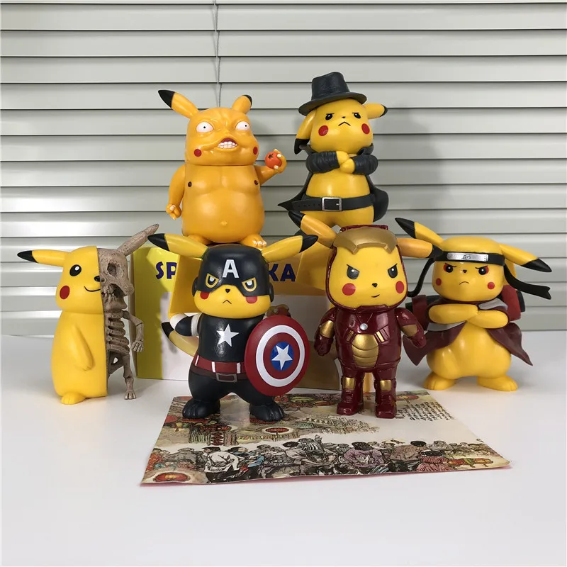 

Оригинальные карманные домашние животные, эльфы, команда красоты, Пикачу, фея Пикачу, Дэдпул, Пикачу, настольные автомобильные украшения, детские игрушки, подарки на день рождения