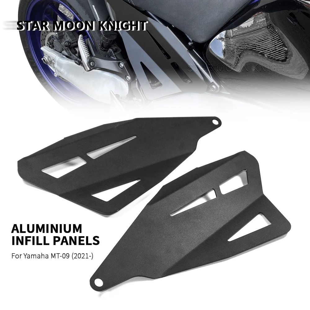 

For Yamaha MT-09 MT09 MT 09 2021 2022 - Motorcycle Aluminium Infill Panels Frame Protector Cover Side Fairings Guard Protection