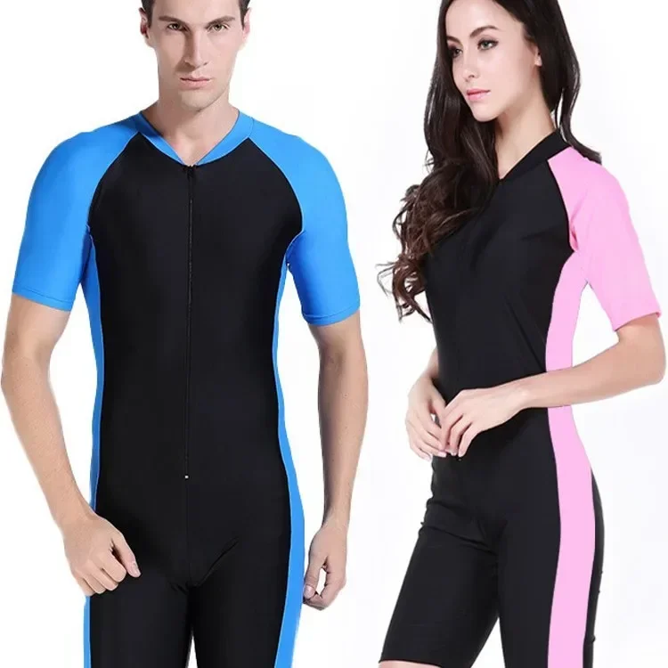 

Outdoor Wetsuit Men's And Women's One-piece Sunscreen Wetsuit Couple Swimsuit Women's