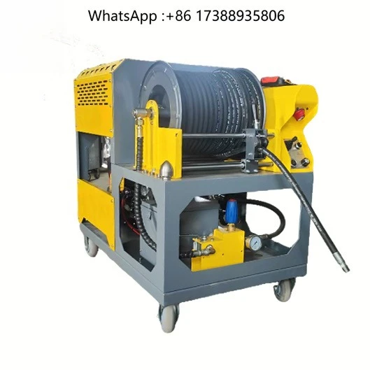 New Integrated 200bar 85L/min Metal High Pressure Sewer Jetter 37HP Pipe Cleaning Unit