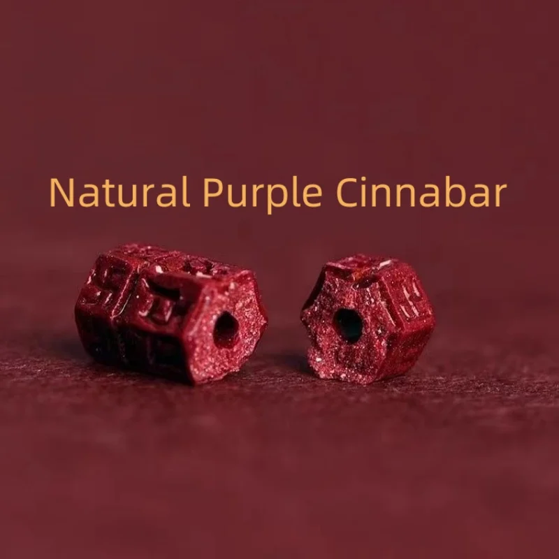 Handmade Natural Purple Cinnabar Beads Bracelet Red Rope Knot Lucky Bangles For Women Men Lovers Best Friends Gift Size Adjust