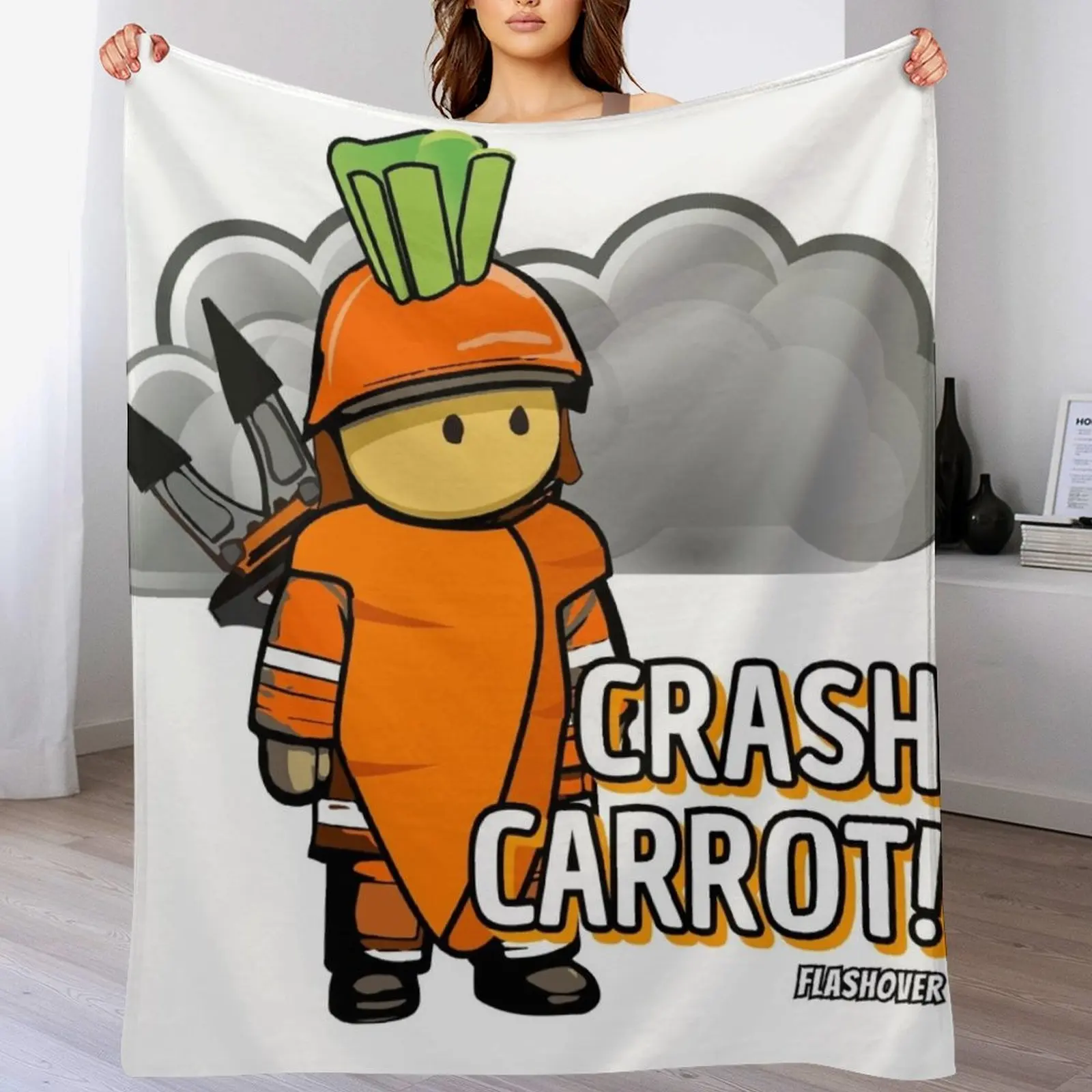 Crash Carrot! Throw Blanket For Baby Decoratives Blankets For Sofas Blankets