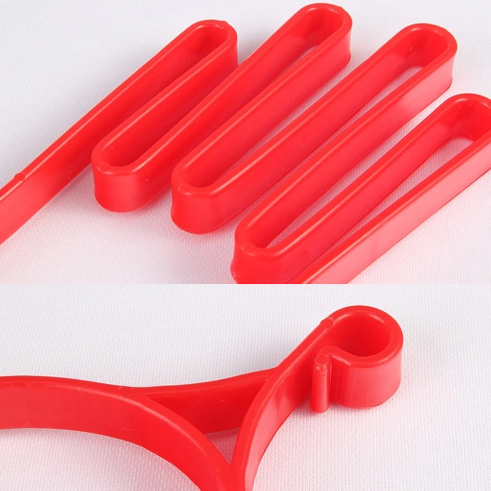 4 قطعة رف جولف إطار تجفيف بلاستيكي أحمر شكل حارس نقالة قفاز تجفيف الإطار لجميع الأحجام أداة يدوية رياضية #4