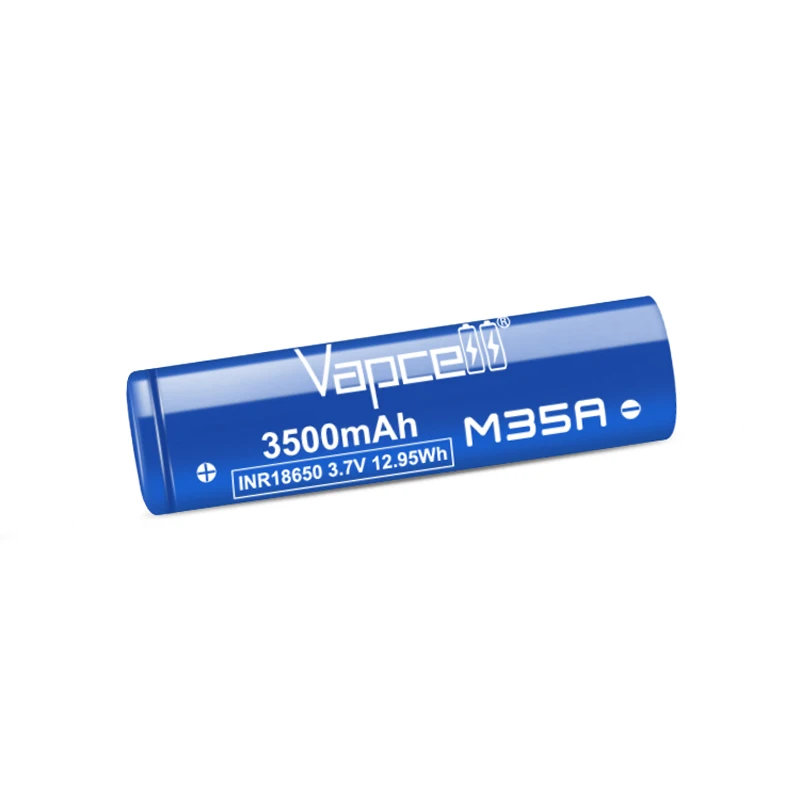 Original Grade A Vapcell M35A 18650 3500mah Battery 10A/20A 3.7V 12.95Wh INR18650 Rechargeable Lithium Batteries for Toys