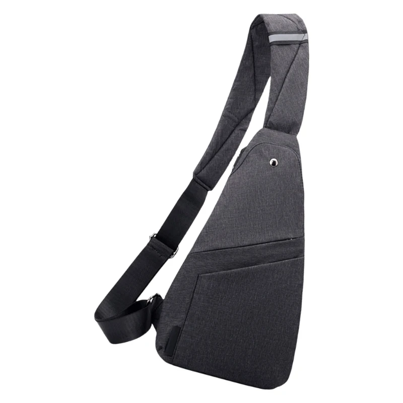 Bolso bandolera con estilo para hombre, a prueba salpicaduras, con correa ajustable, para senderismo, ciclismo y