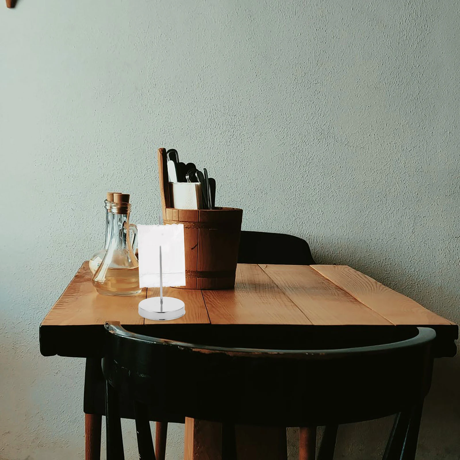 2 Pcs Bill Collector Tabletop Memo Holder Office Receipt Convenient Menu Check Ticket Spike Desktop