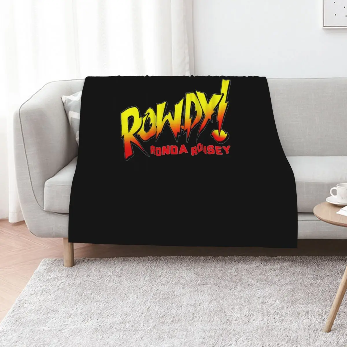 

Ronda Rousey Merch Rowdy Ronda Rousey Throw Blanket Travel Large Beach Luxury Throw Blankets
