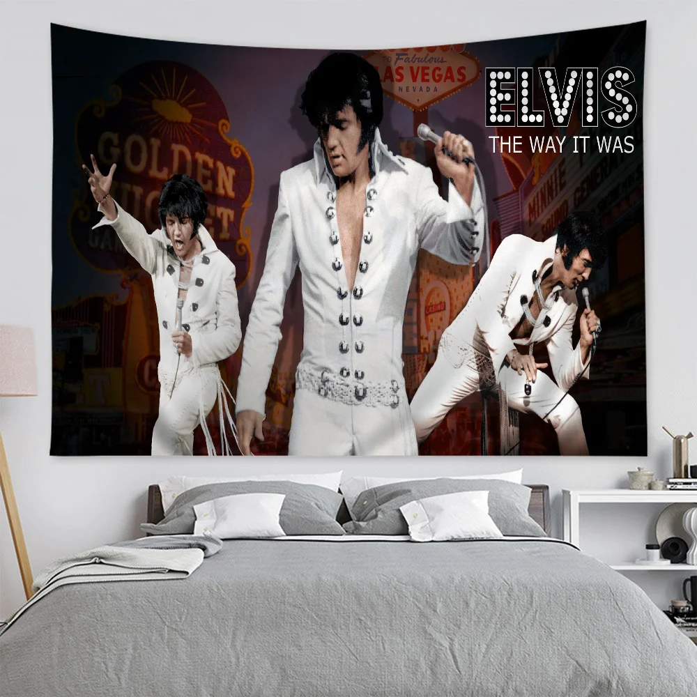 E-Elvis P-Presley Chart Tapestry For Living Room Home Dorm Decor Art Home Decor