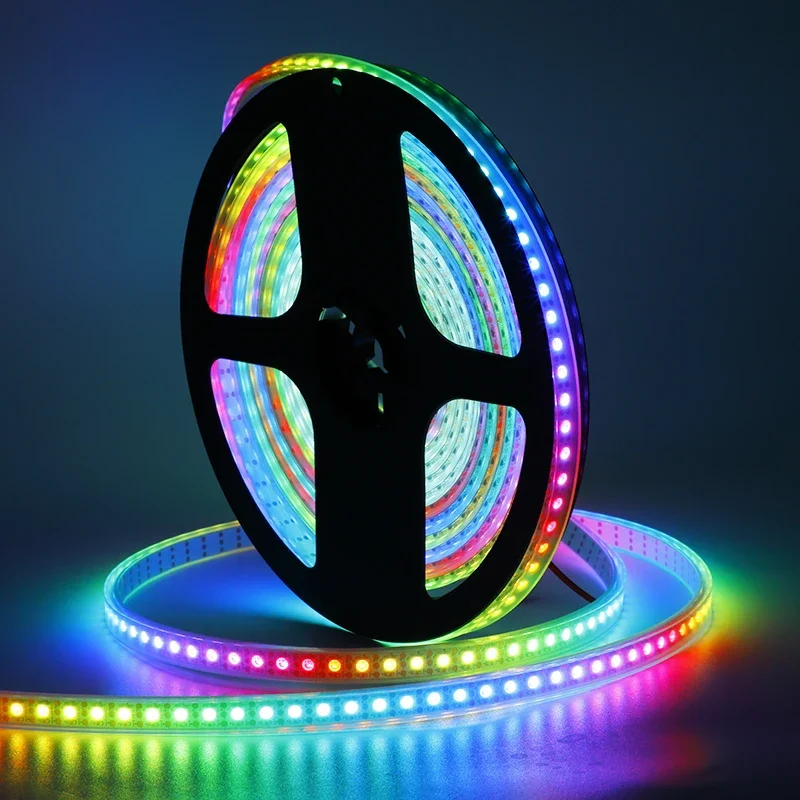 Imagem -05 - Fita Led Light Strip Lado Estreito Fita Rgb Luz Ip30 Sinal Ttl Pcb dc 5v 1m 5m 1m 5m 144leds m 60leds m Smd 3535 mm Pcb