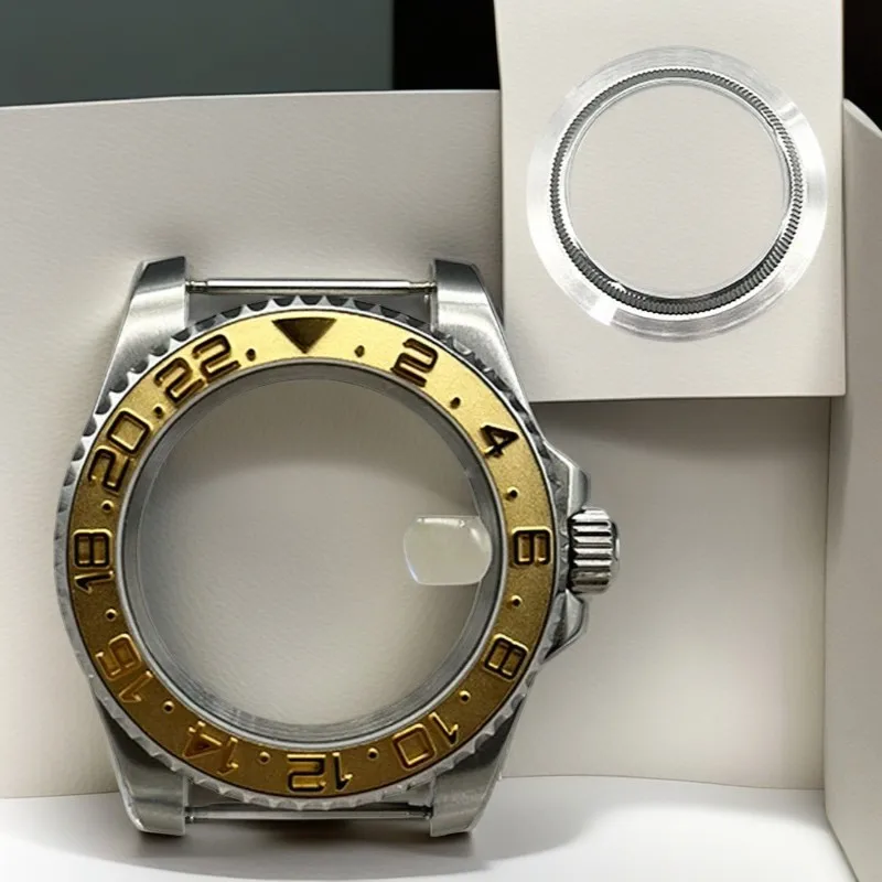Задняя часть 40 мм, прозрачное сапфировое стекло, черный корпус с PVD-покрытием ETA2836 NH35 36 Mingzhu DG2813 5833 Miyota 8215 8205