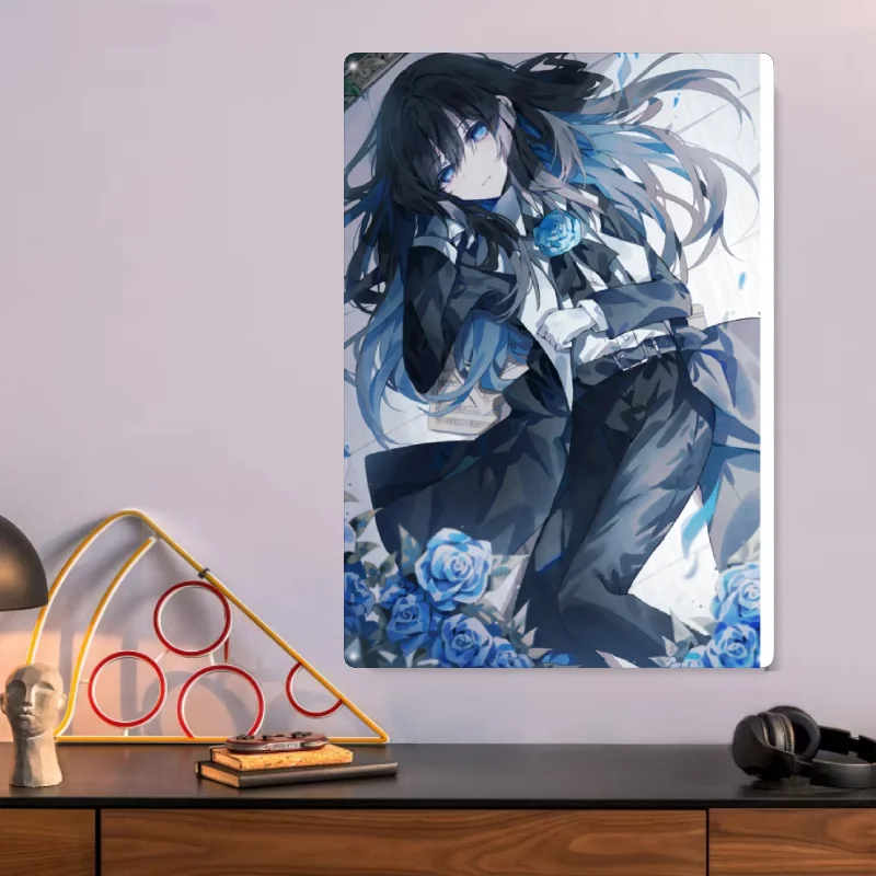 

Ado Anime Vintage Tin Sign wall decor retro Living Room motorcycle Garage Decoration Poster Wall Mural Art Painting Metal