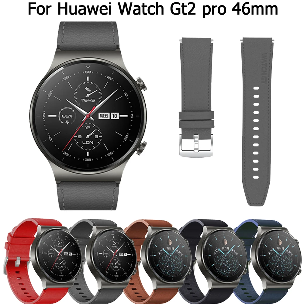 Smart Watch Official Leather Band For Huawei Watch Gt2 pro Original Wristband 22mm Strap For Huawei GT2 GT3 GT 2 3 Pro 46mm Belt