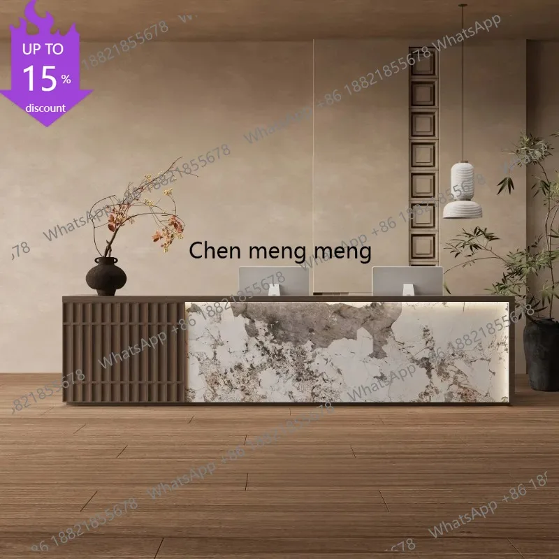 

Стойка ресепшн для кафе G153: Современная, простая, для коммерческих помещений, кассовый прилавок, легкая роскошь, мебель для офиса и зоны приема.