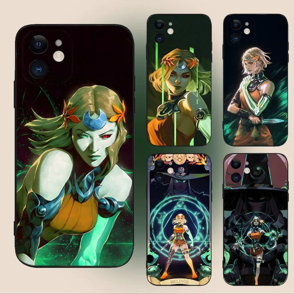 

Game H-Hades 2 Melinoe Phone Case For iPhone 15,14,13,12,11,Plus,Pro Max,XS,X,XR,SE,Mini,8,7 Soft Silicone Black Cover