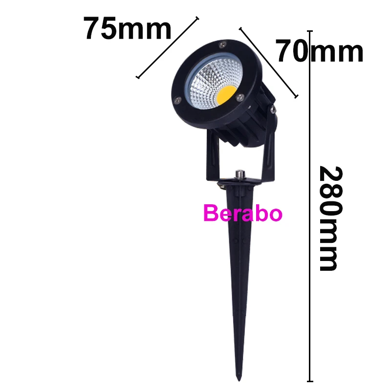 Neue Stil COB Garten Rasen Lampe 230V 220V 110V 12V Outdoor LED Spike-Licht 5W 7W 9W 12W Pfad Landschaft Wasserdicht Spot Lampen – Detail 9