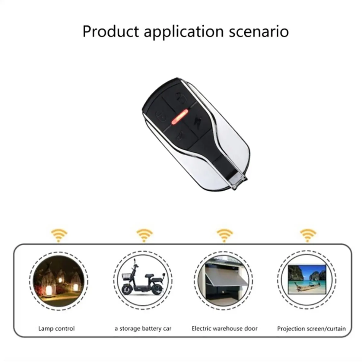 [T73C] 433Mhz Wireless Copy Remote Control Copying Controller Garage Door Clone Code Transmitter Motorcycle Duplicator Key