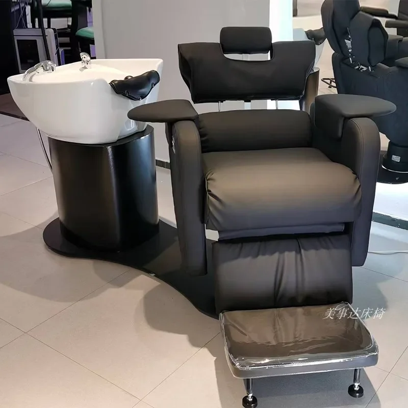 

Chair Electric Hair Salon Shampoo Chairs Recliner Shampoo Rotate Multifunctional Hairdressing Dedicated Cadeira Furniture QF50SC