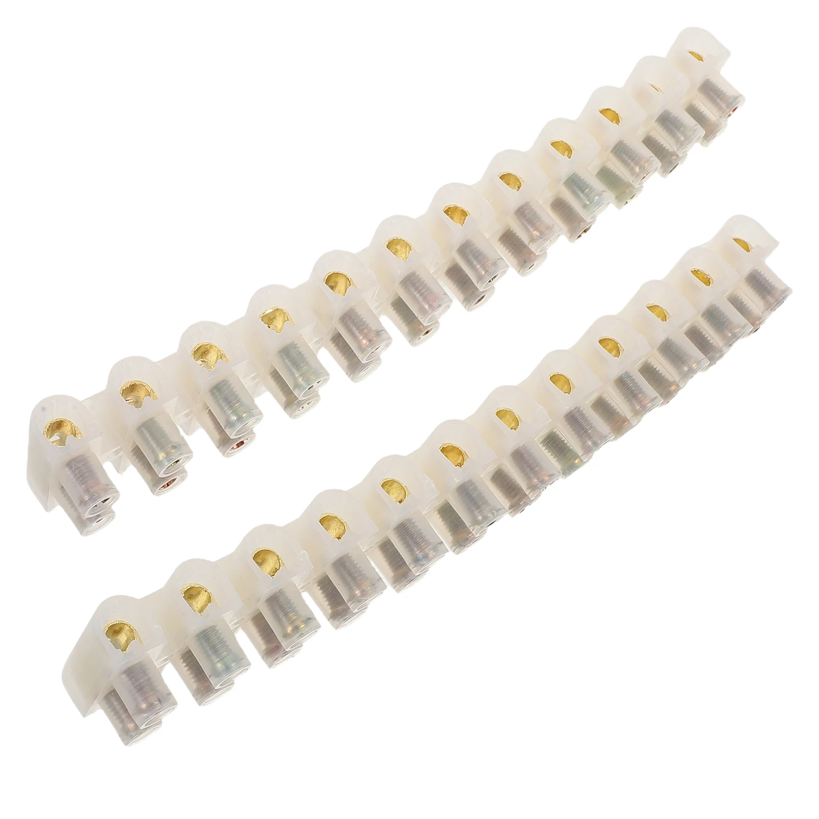 

2pcs Electrical Terminal Block 30A Screw Type Wire Connector Strip For Circuit Distribution Insulated Junction Block High Power