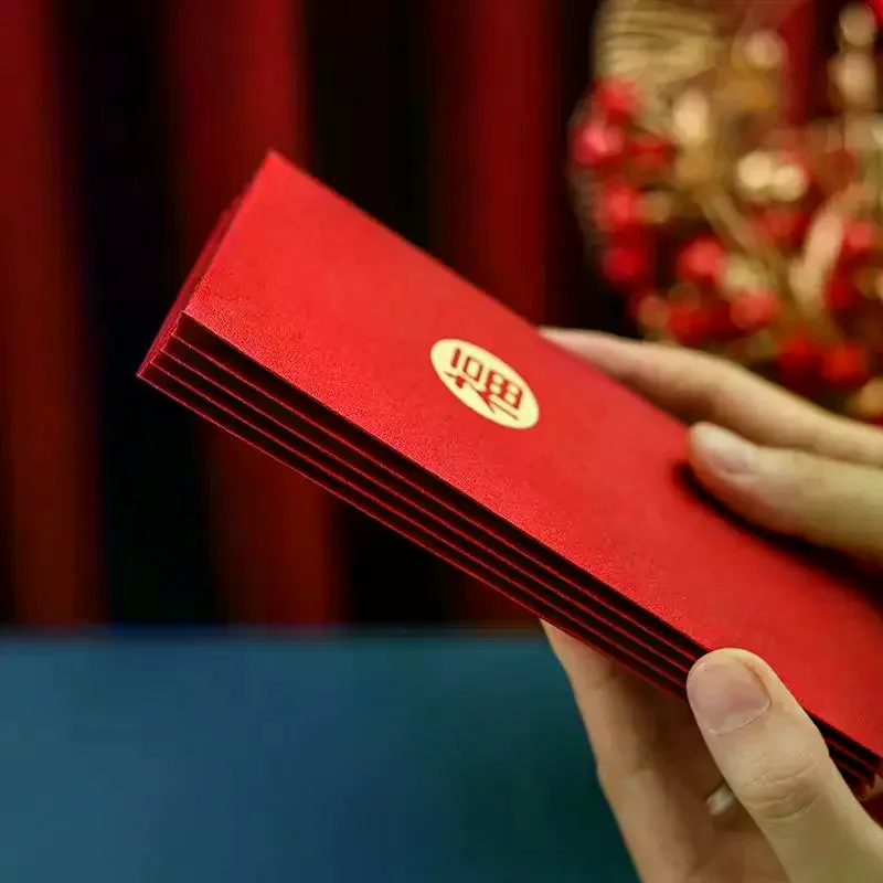 

6Pcs/Pack Chinese Red Envelope New Year Spring Festival Children Lucky Money Envelopes Birthday Marry Red Packet Gift Red Bag