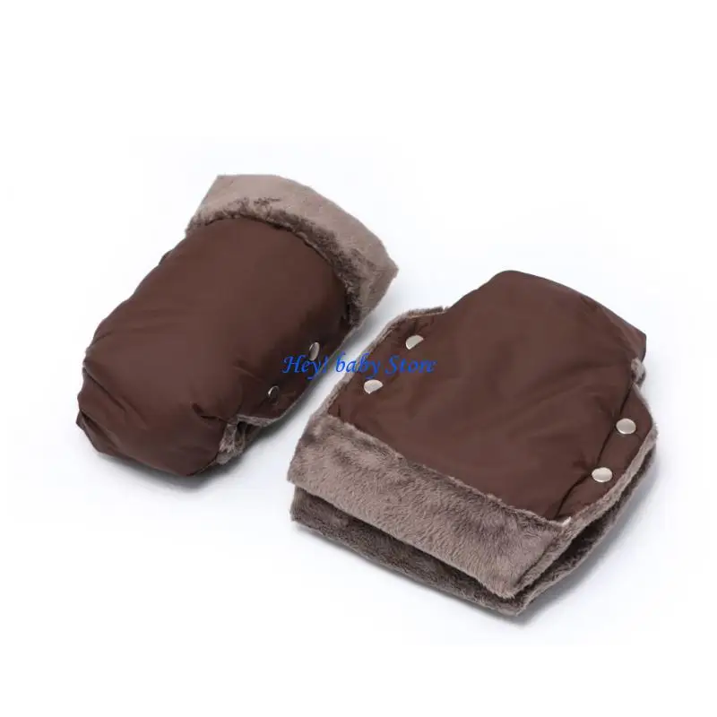 Q1FE Universal Stroller Gloves Waterproof Warm Mittens Windproof for Shopping Cart