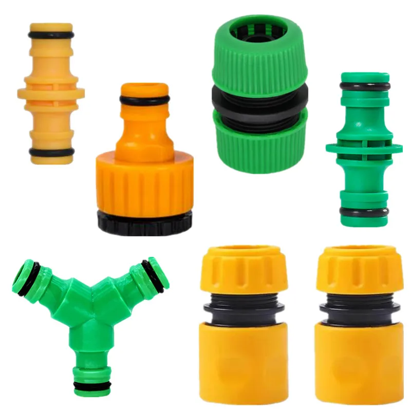 10pcs Garden 1/2'' 16mm Hose Quick Connector Pipe Coupler Stop Water Connector Replace Car Wash Irrigation Tube Repair Joint