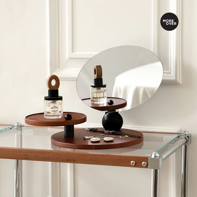 

Shelf retro ins wind solid wood perfume aromatherapy tray desktop entrance key storage
