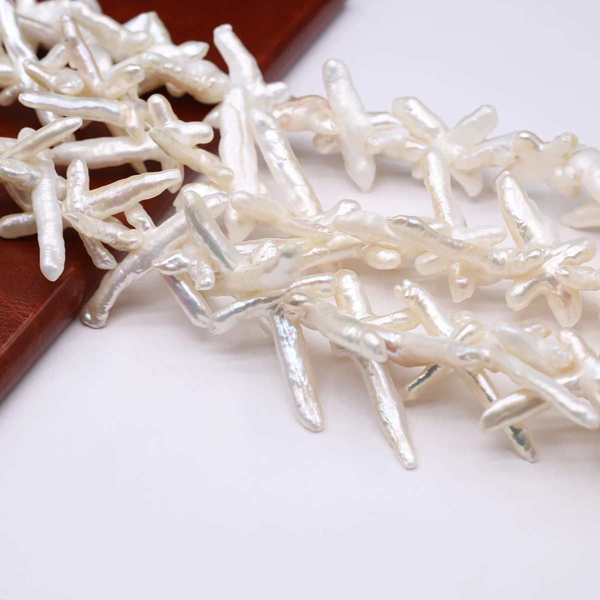 Baroque Cross Shaped Bead Natural Freshwater Pearl Bead Jewelry Making DIY Necklace Bracelet Accessories Gift