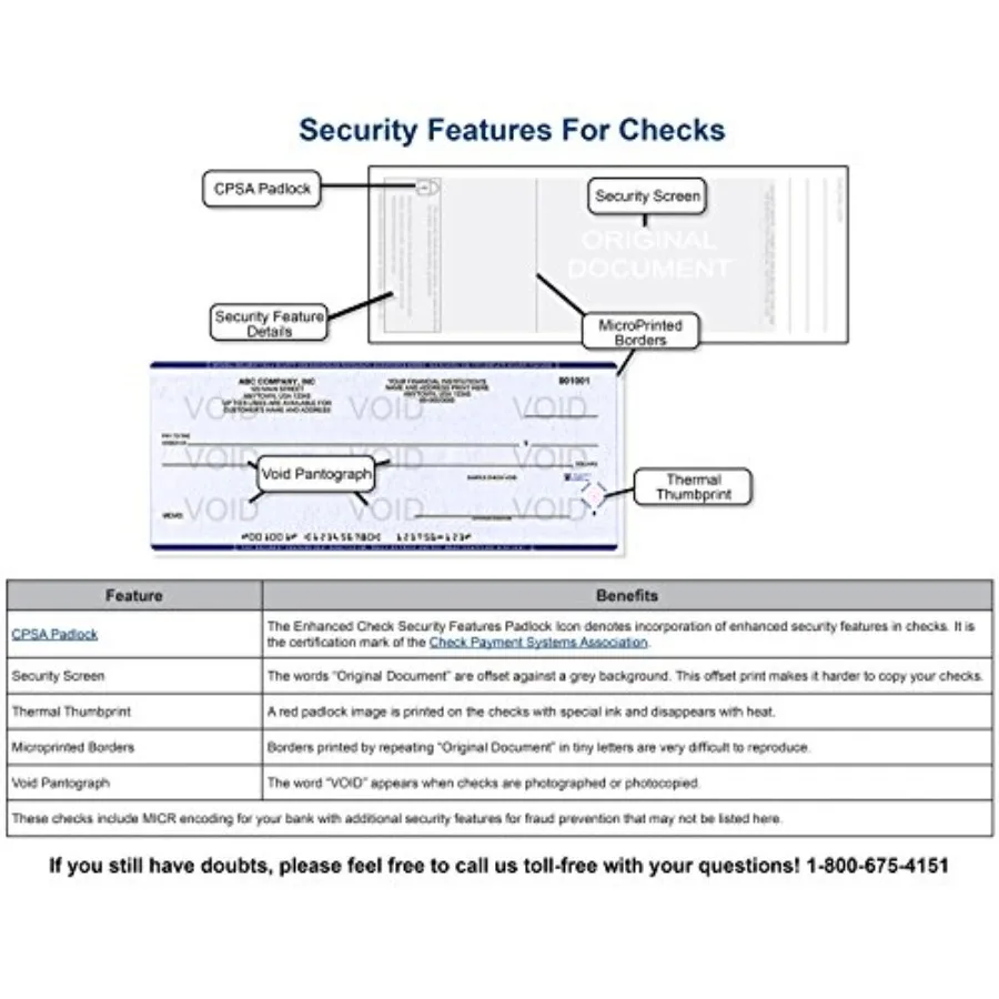 Green Computer Checks on Top - Custom Laser Business Checks Compatible with QB Accounting Software 1000