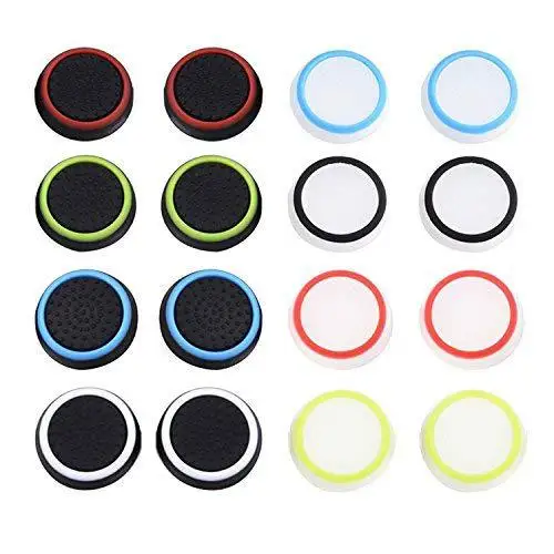 4 stücke rutsch feste Silikon Analog Joystick Abdeckung für Sony PS5/PS4/PS3 Game Controller Zubehör Daumen Stick Griff Leucht kappe
