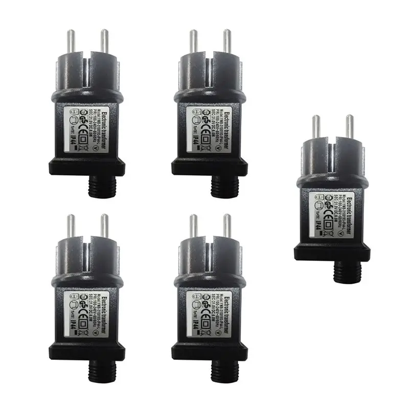 5X Power Adapter 31V 6W 193MA Output Current 100V-240V Waterproof Electronic Adapter Eight Function EU Plug