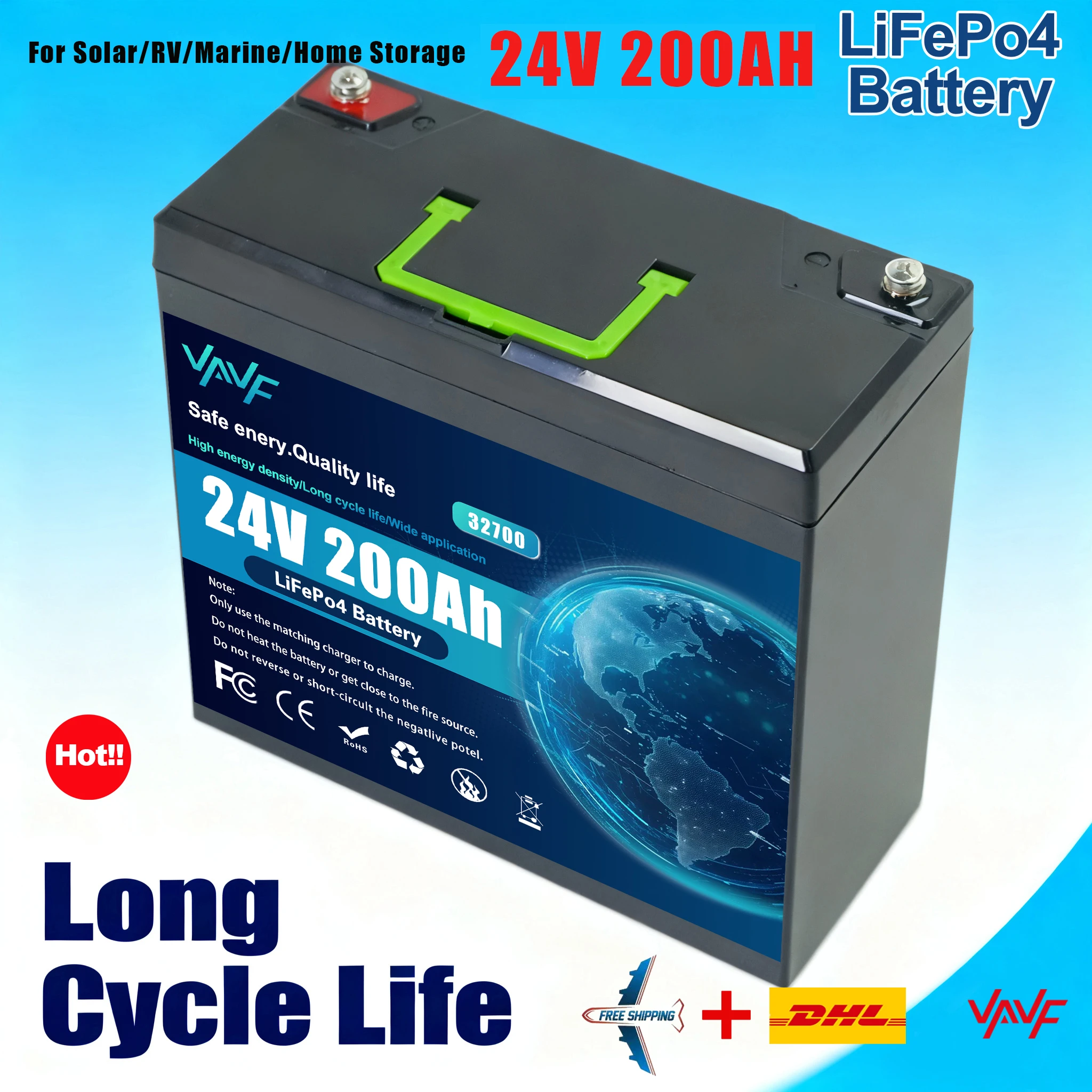Solar Battery 12V 2…