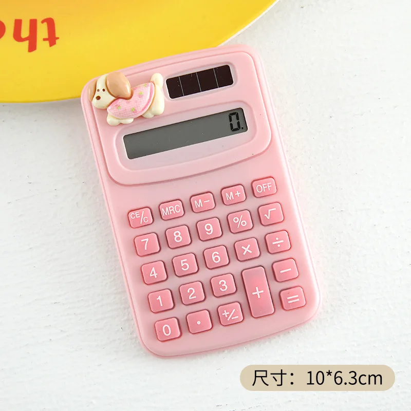 Cartoon Cute Puppy Calculator Fashion Mini Small Calculator Portable Office School Students Mathematical calculation