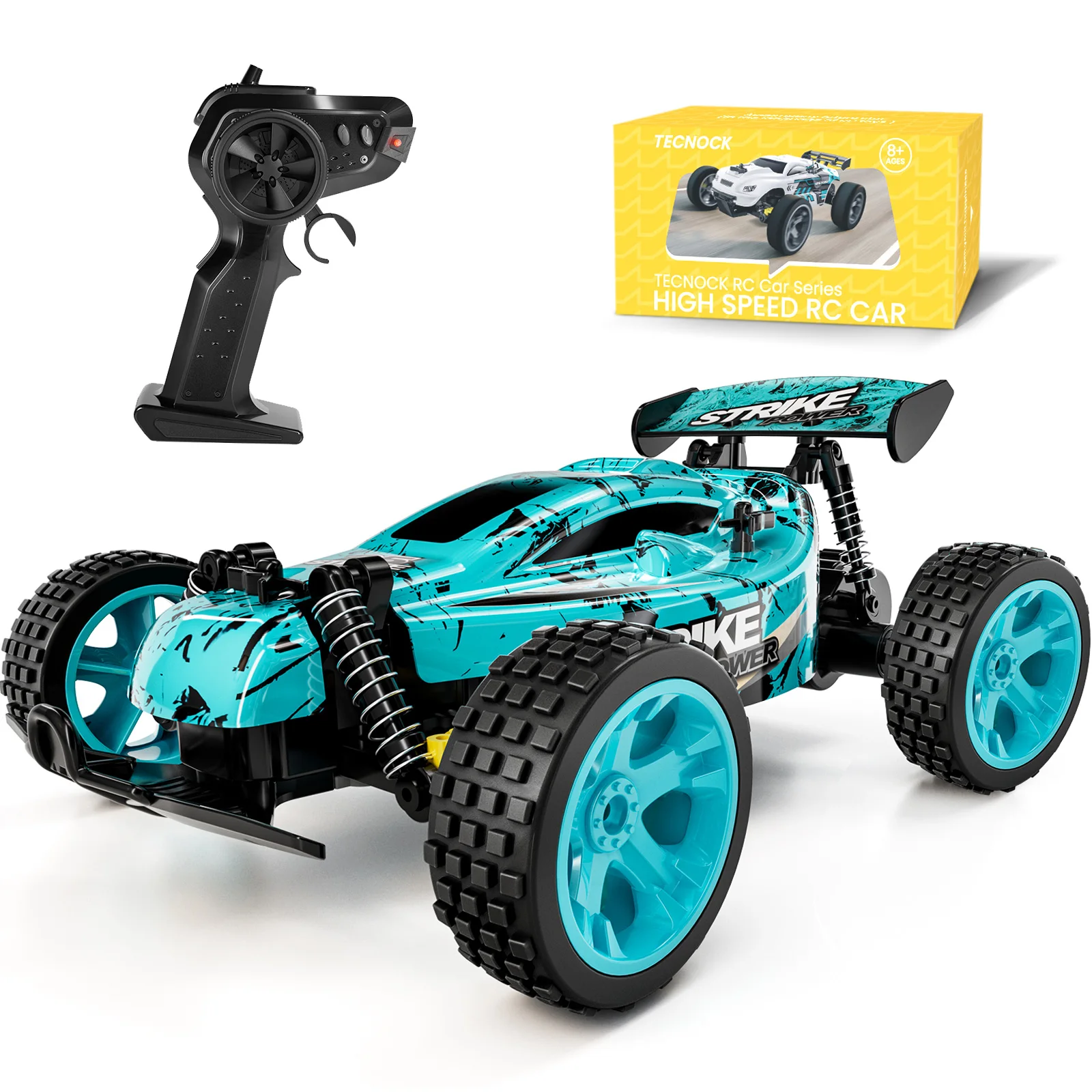 

RC Car Remote Control Car for Kids, 1:18 Scale 20 KM/H 2WD Offroad Buggy, 2.4GHz RC Racing Car with 50-Min Playtime, Toys Gifts