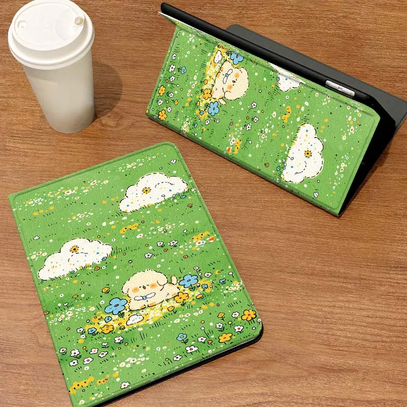 

Cartoon Puppy Cloud Grass For Samsung Galaxy Tab A7 A A9 A11 S6 A11 A8 S11 Lite Plus 10.4 10.5 Inch Tablet Case