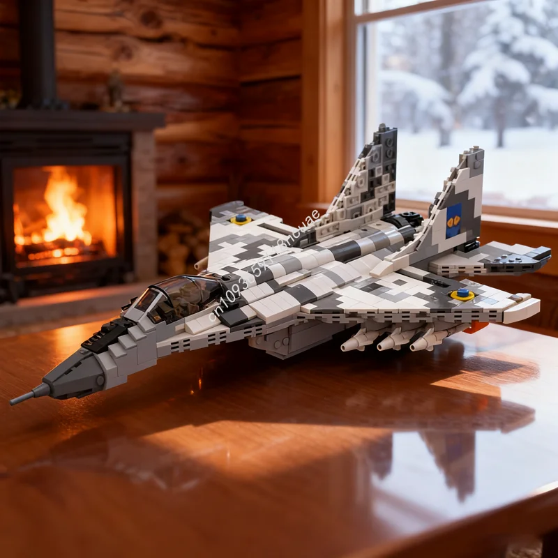 

1093pcs MOC MiG Fulcrum The Ghost Kyiv Model Building Blocks Assemble DIY Idea Education Toys Brick Kids Christmas Gift Birthday