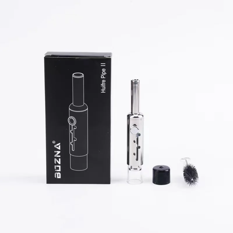 Adjustable 5 Gear Glass Dry Burning Smoking Pipe Adjustable Metal Tobacco Pipes Easy To Replace Filter Element Smoke Accessories